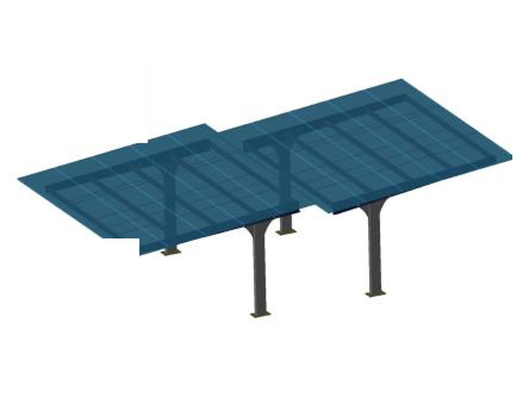 Ombrière solaire pour plus de 400 véhicules