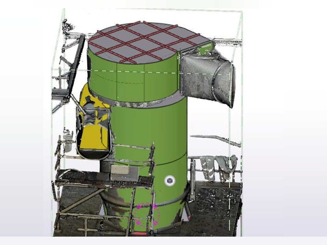 Scan-to-BIM d'un complexe chimique